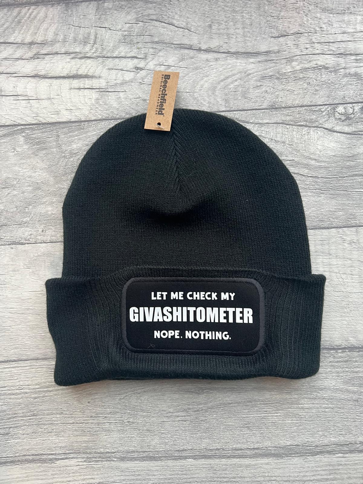 Beanie Hat – Let Me Check My Givashitometer… Nope. Nothing.