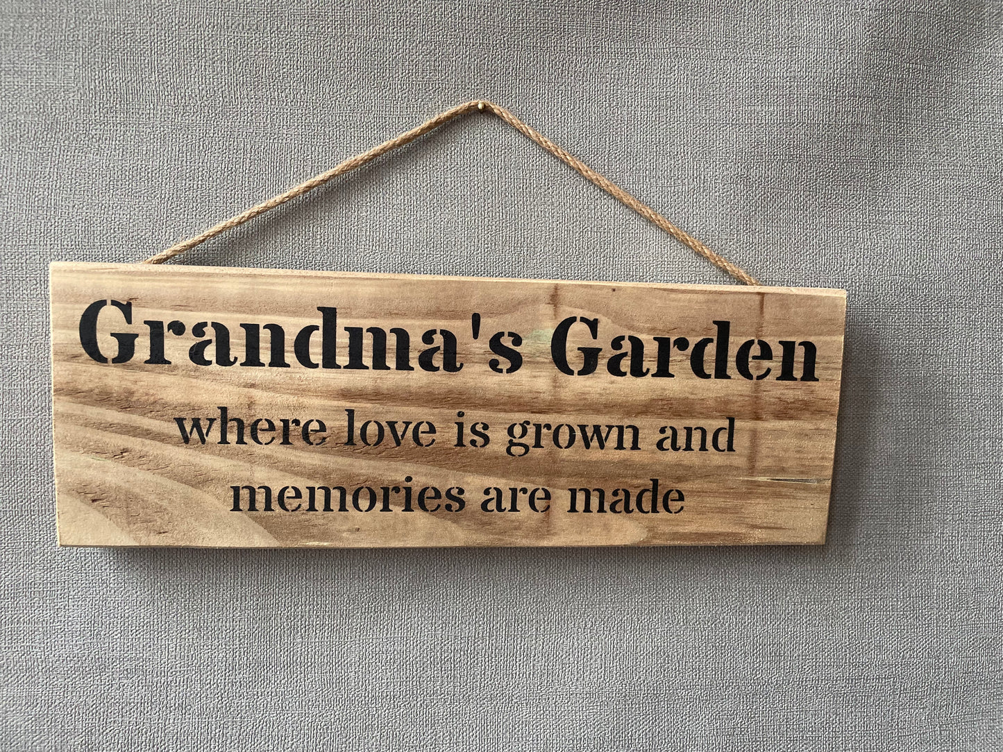Handmade persoalised wooden Garden sign