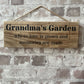 Handmade wooden sign (Grandma’s Garden, Where love is grown and memories are made)