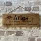 Handmade wooden sign (Aries)