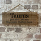 Handmade wooden sign (Taurus)