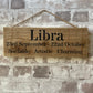 Handmade wooden sign - Libra