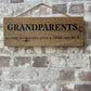 Handmade wooden sign (GRANDPARENTS So easy to operate even a child can do it)