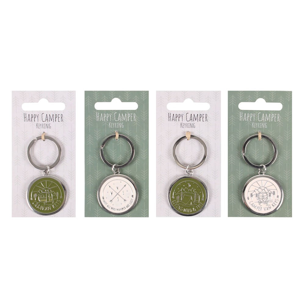 Happy Camper Key Rings