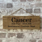 Handmade wooden sign (Cancer)