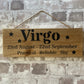 Handmade wooden sign - Virgo