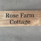 Handmade persoalised wooden house sign