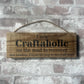 Handmade wooden sign - I'm a Craftaholic on the road to recovery. Just kidding, I'm on my way to the craft store
