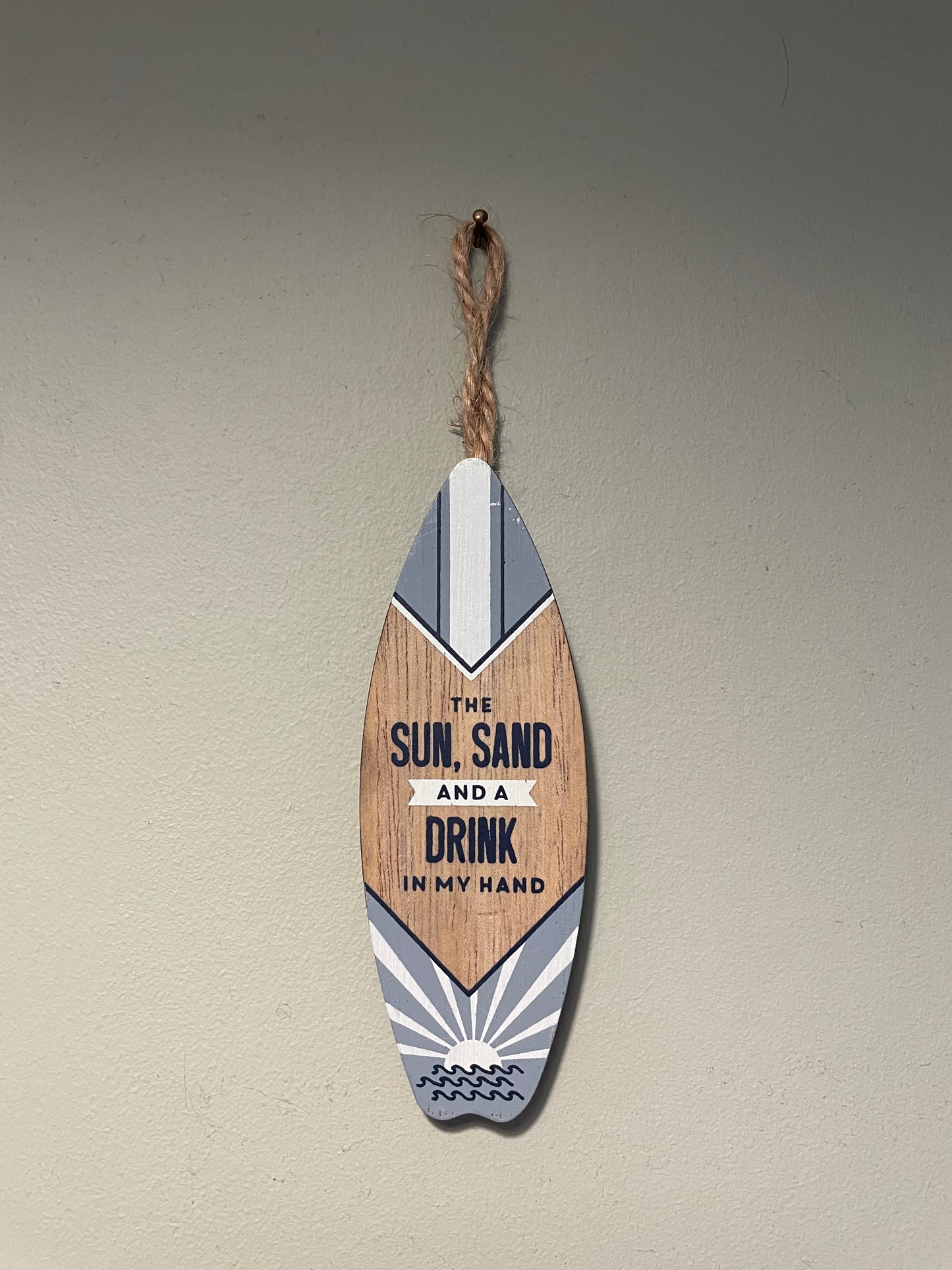 Mini Surf Board Wooden Hangings