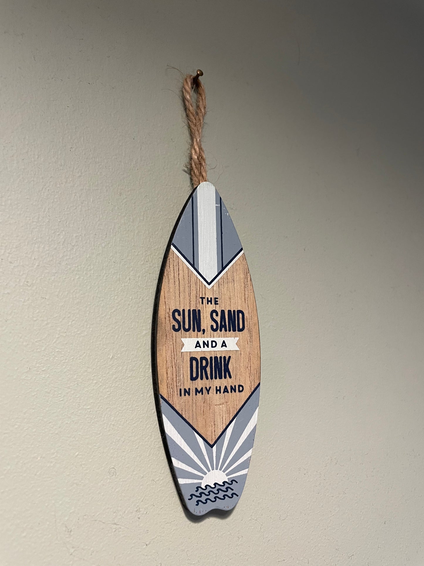 Mini Surf Board Wooden Hangings