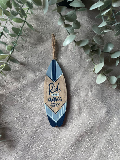 Mini Surf Board Wooden Hangings