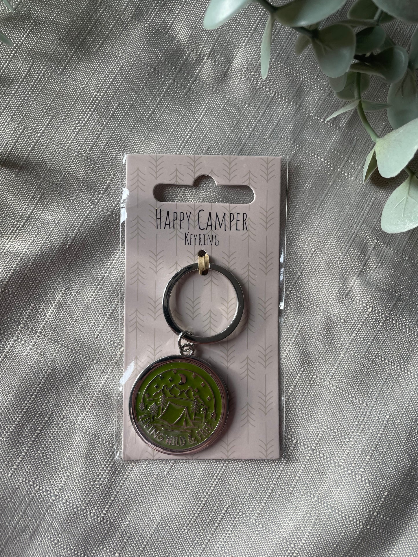 Happy Camper Key Rings