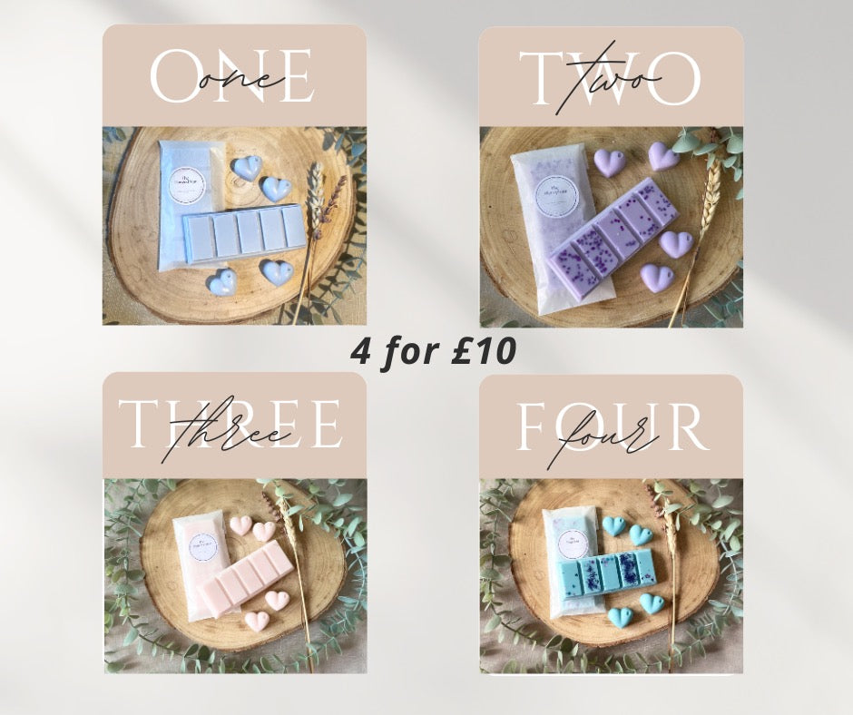 Buy 4 wax melts for £10