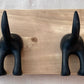 Rustic Wooden Dog lead holders